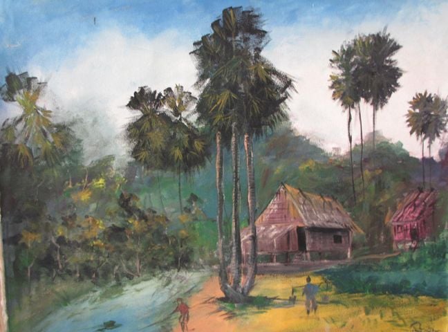 Child's painting from Sihanoukville, Cambodia.