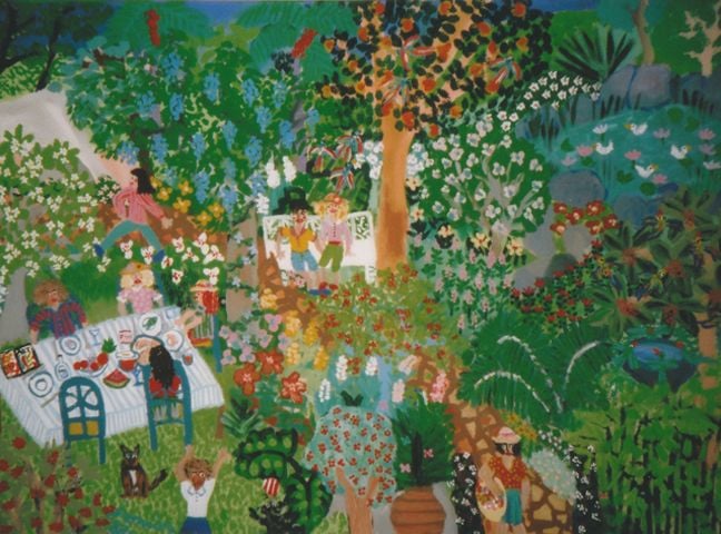 Early Jasmin Garden painting.