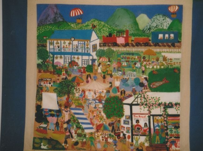 Early Jasmin Eumundi Market Painting.