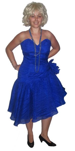 Eighties blue dress