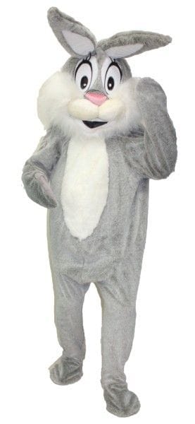 Rabbit Grey Mascot