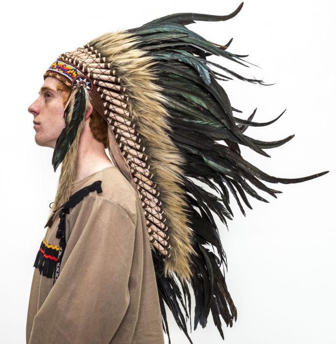 Indian Headdress Black - Brown    $98