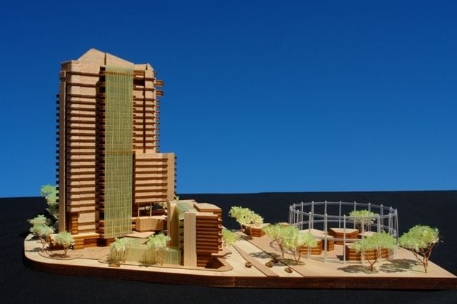 Gasworks Timber model - 500 scale