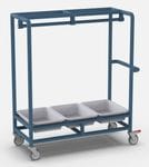 Clothes hanger trolley