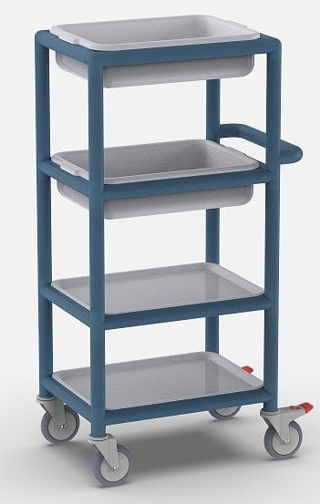 Multi-Purpose trolley (4 x shelves with trays)