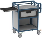 Lockable 1 draw trolley with Slide Out Table