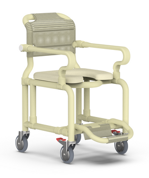 Deluxe mobile shower chair