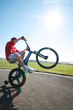 Dogg\'s innovative use of the rotacaster omniwheel allows riders to perform stunts with confidence.