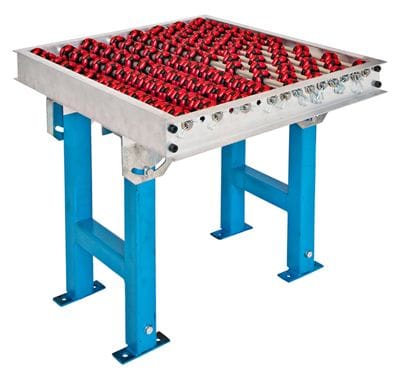 Conveyor Transfer Table using Rotacaster 48mm omni-wheels - the perfect alternative to ball transfer units