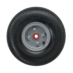 Wheel, 250mm (10") pneumatic rubber with 5/8" premium bearing (1060)
