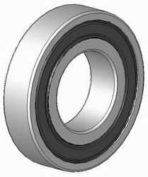 Bearing, M5/8, Premium semi-precision sealed ball bearing - red (2 per wheel required)